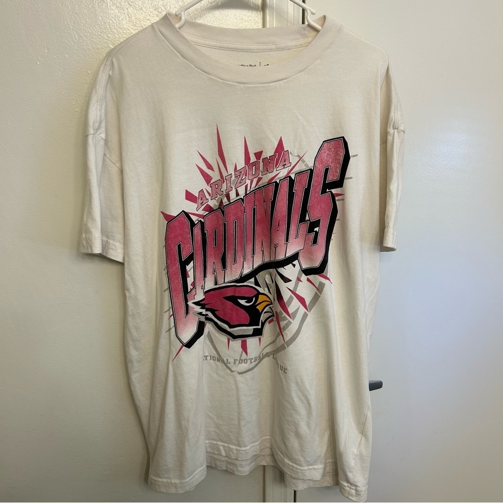 NWOT Abercrombie & Fitch Arizona Cardinals White NFL T-Shirt Men’s Extra Large